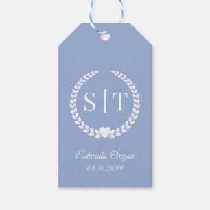 Minimalistisk Elegant Typografi Monogram Initialer Presentetikett
