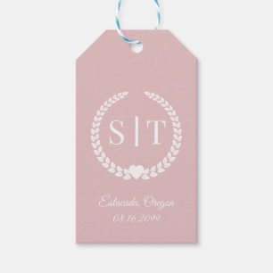 Minimalistisk Elegant Typografi Monogram Initialer Presentetikett