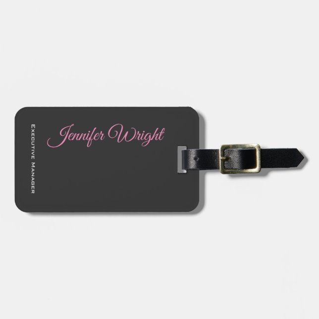 Minimalistisk elegant, unik modern grått-slam bagagebricka (Horisontell Framsida)