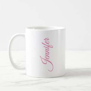 Minimalistisk elegant, unikt, modernt namn-kaffe kaffemugg