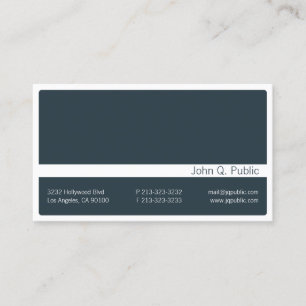 Minimalistisk elegant visitkort