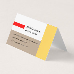 Minimalistisk elegant visitkort