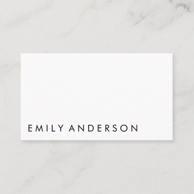 Minimalistisk elegant visitkort (Framsida)