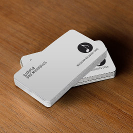 Minimalistisk elegant visitkort