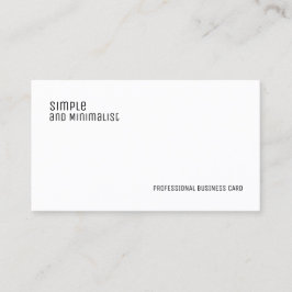 Minimalistisk elegant visitkort