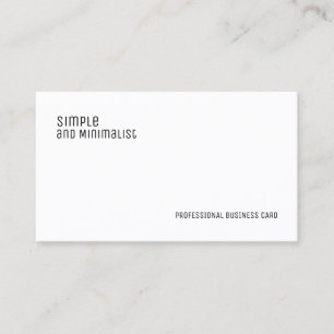 Minimalistisk elegant visitkort