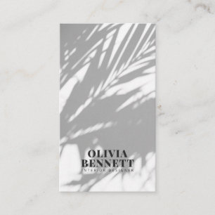 Minimalistisk elegant, vit modern insida-designer visitkort