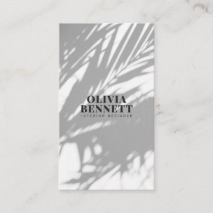 Minimalistisk elegant, vit modern insida-designer visitkort