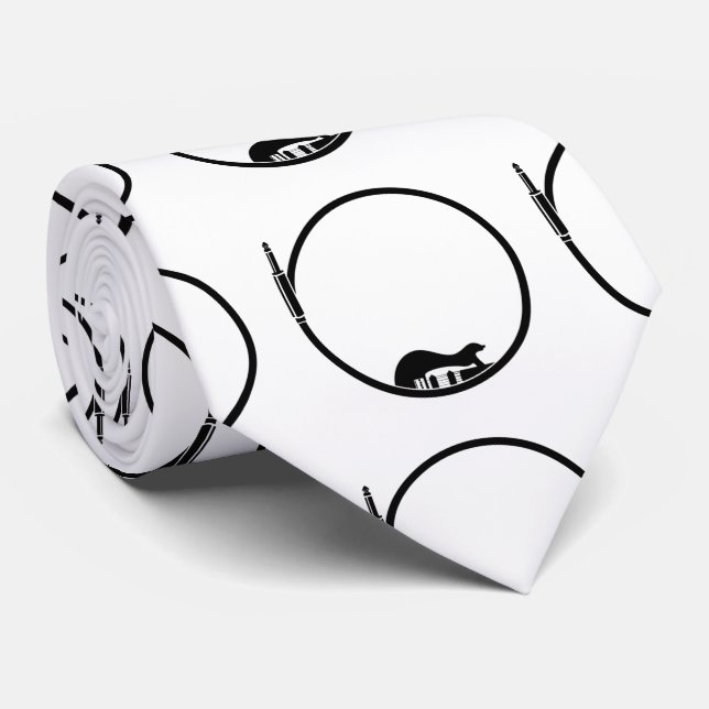 Minimalistisk elektrisk gitarr slips (Rullad)