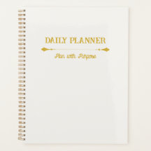 Minimalistisk Elfenbensgul Planerare