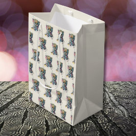Minimalistisk Elfenbensvattens färg Leopardmönster