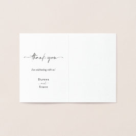 Minimalistisk ELLE Foil-skript Folierat Kort