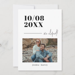Minimalistisk Elopement från Photo Bröllop Meddelande