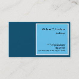 Minimalistisk enkel arkitektur Himlar och havets b Visitkort