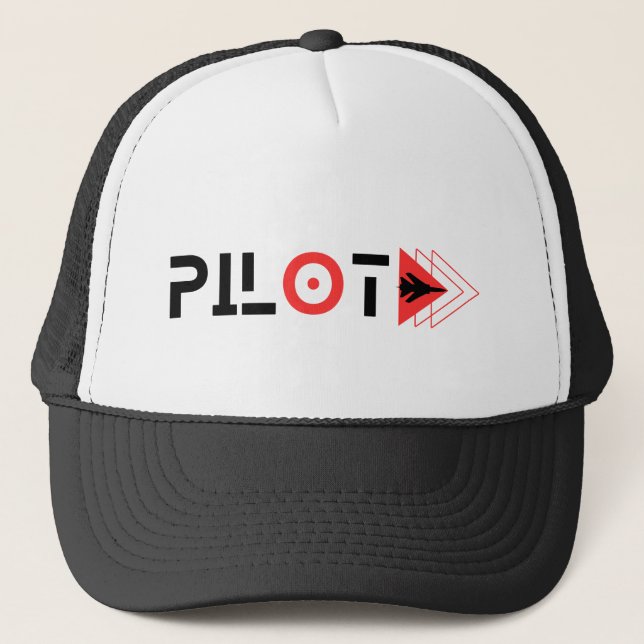 Minimalistisk,Enkel,Aviation,Flygplan,Pilot Mäns Keps (Framsida)