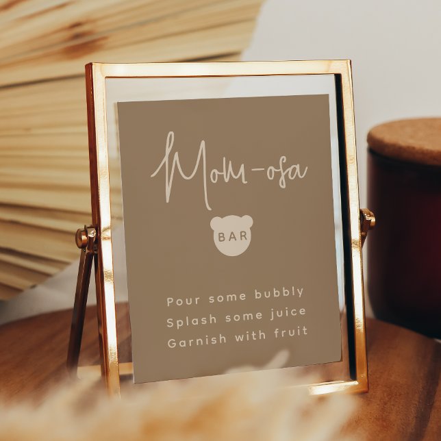 Minimalistisk, enkel babystötare Mamma-osa Pub Poster (Skapare uppladdad)