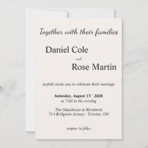Minimalistisk Enkel Beig Bröllop