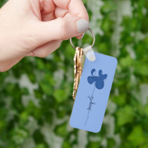 Minimalistisk Enkel Blomster Nyckelring