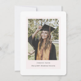 Minimalistisk enkel chic-foton studenten meddelande