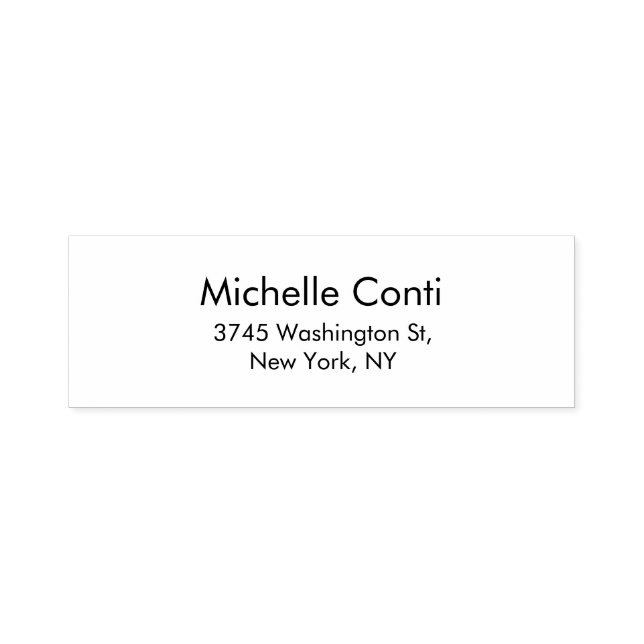 Minimalistisk Enkel Elegant Lästlig Modern Självfärgande Stämpel (Design)