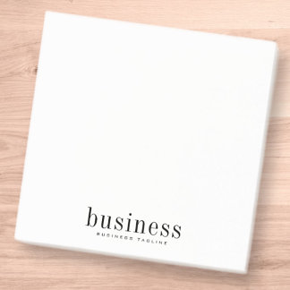 Minimalistisk enkel Elegant Modern Business Namn Post-it Block