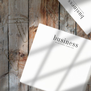 Minimalistisk enkel Elegant Modern Business Namn Post-it Block