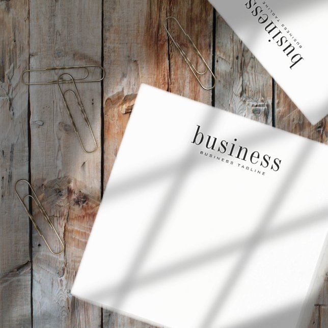 Minimalistisk enkel Elegant Modern Business Namn Post-it Block (Skapare uppladdad)