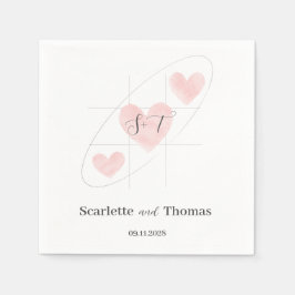 Minimalistisk enkel Elegant Pappersservett