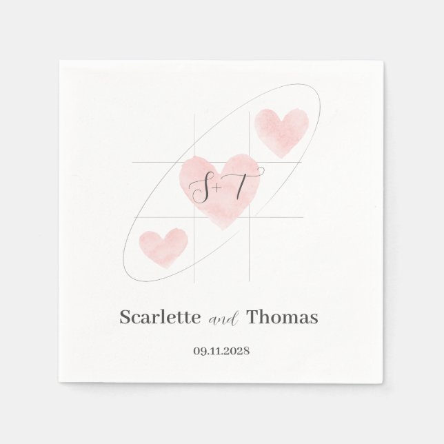 Minimalistisk enkel Elegant Pappersservett (Framsidan)