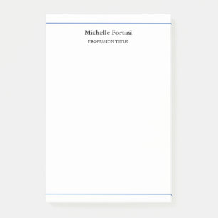 Minimalistisk enkel Elegant Post-it Block