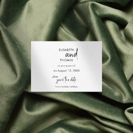 Minimalistisk enkel elegant spara datumkortet datumet