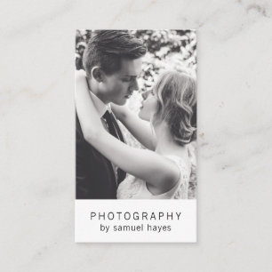 Minimalistisk, enkel fotografi av Eleganten Fotogr Visitkort