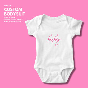 Minimalistisk enkel Gravid för Cute Rosa T Shirt