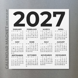 Minimalistisk Enkel Grundläggande 2027 Magnetisk K