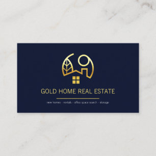 Minimalistisk enkel Guld Line Egendom Visitkort