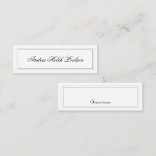 Minimalistisk Enkel Klassisk Vit Elegant
