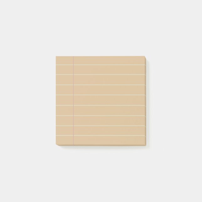 Minimalistisk enkel linje post-it block (Framsida)