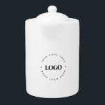 Minimalistisk enkel Logotyp i rundcirkel för anpas<br><div class="desc">Befordra ditt företag med den här tekannan för coola med anpassningsbar logotyp mall! Lägg enkelt till din egen logotyp genom att klicka på alternativet "anpassa".</div>