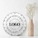 Minimalistisk enkel Logotyp i rundcirkel för anpas Darttavla<br><div class="desc">Befordra ditt företag med den här coolan-starttavlan,  som innehåller en mall för anpassningsbarnas logotyp! Lägg enkelt till din egen logotyp genom att klicka på alternativet "anpassa".</div>
