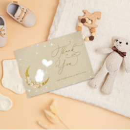 Minimalistisk enkel modern babystötare för lamm tack kort