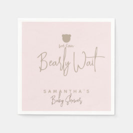 Minimalistisk, enkel modern björnskötare pappersservett