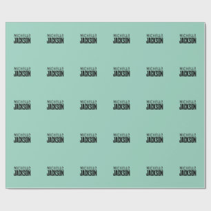 Minimalistisk Enkel Modern Ditt Namn Meddelande Presentpapper