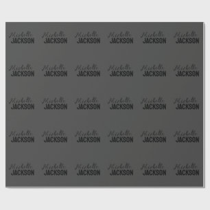 Minimalistisk Enkel Modern Ditt Namn Meddelande Presentpapper
