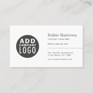 Minimalistisk enkel modern Logotyp Visitkort