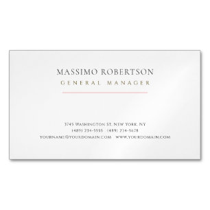 Minimalistisk Enkel Modern Magnetiska Visitkort