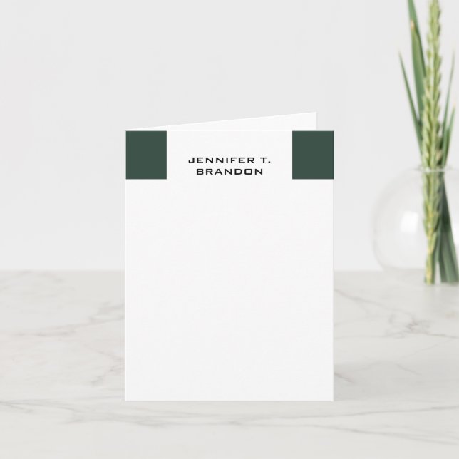Minimalistisk enkel modern Professionell Anteckningskort (Framsida)