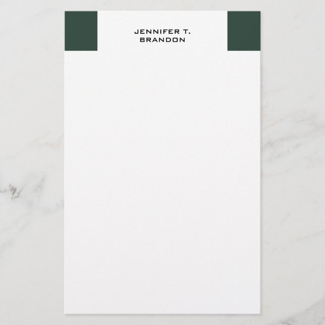 Minimalistisk Enkel Modern Professionell Brevpapper (Framsida)