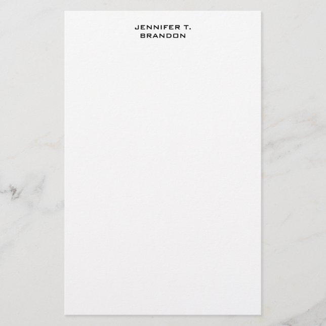 Minimalistisk Enkel Modern Professionell Brevpapper (Framsida)