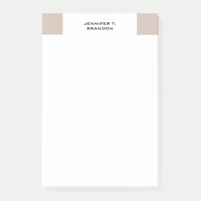 Minimalistisk enkel modern Professionell Post-it Block (Framsida)