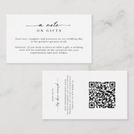 Minimalistisk Enkel Önskebrunn & RSVP Tilläggskort